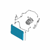 OEM 2013 BMW 135is Condenser Air Conditioning With Drier Diagram - 64-53-9-229-022