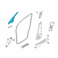 OEM 2020 Nissan NV200 GARNISH Assembly-Front Pillar, RH Diagram - 76911-9SE1A