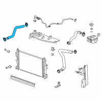 OEM 2014 Buick Verano Upper Hose Diagram - 22875773