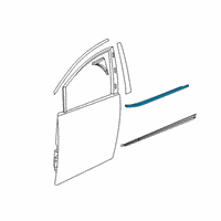 OEM 2021 Chrysler Pacifica WEATHERSTRIP-Front Door Belt Inner Diagram - 68188736AB