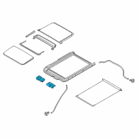 OEM Nissan Motor Assy-Sunroof Diagram - 91295-5AA1D