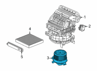OEM 2022 Acura MDX Front Blower Motor Sub Diagram - 79307-TYA-A61