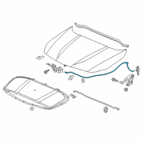 OEM Buick Verano Release Cable Diagram - 13312788