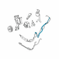 OEM 2000 Chevrolet Express 1500 Hose Asm-P/S Gear Outlet *Marked Print Diagram - 26063303