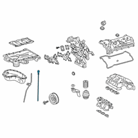 OEM 2019 Lexus ES350 Gage Sub-Assembly, Oil L Diagram - 15301-0P050