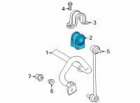 OEM 2019 Toyota Camry Bushings Diagram - 48815-33150