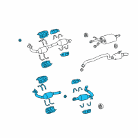 OEM Toyota Sequoia Front Pipe Diagram - 17450-0F120