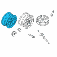 OEM 2020 Ford Escape WHEEL ASY Diagram - LJ6Z-1007-D