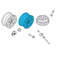 OEM 2022 Ford Escape WHEEL ASY Diagram - LJ6Z-1007-E