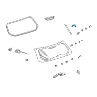 OEM 2004 Toyota Matrix Lift Cylinder Bracket Diagram - 68955-12060