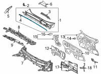 OEM 2022 Lexus NX250 SEAL, HOOD TO COWL T Diagram - 53383-78020