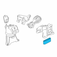 OEM 2014 Acura ILX Bracket, Transmission Mountingbase (Cvt) Diagram - 50655-TR2-A90