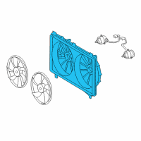 OEM 2017 Lexus IS350 Shroud, Fan Diagram - 16711-31610