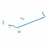 OEM 2005 Pontiac Aztek Shaft-Rear Stabilizer Diagram - 10301770