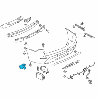 OEM 2017 Infiniti QX60 Parking Aid Sensor Diagram - 25994-3TA2E