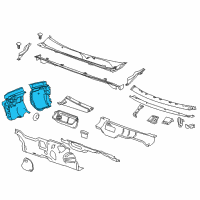 OEM 2017 Buick Regal Insulator Asm-Dash Panel Inner Diagram - 13313356