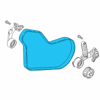 OEM 2022 Hyundai Elantra Ribbed V-Belt Diagram - 25212-03HA0