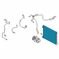 OEM Nissan Rogue Sport Condenser & Liquid Tank Assy Diagram - 92100-4BE0B