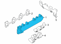 OEM 2022 Chevrolet Silverado 3500 HD Exhaust Manifold Diagram - 12676607