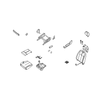 OEM 2007 Nissan Altima Pad-Front Seat Cushion Diagram - 87361-JA03A