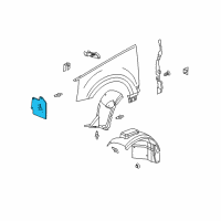 OEM Cadillac SRX Shield, Engine Front Splash Diagram - 25772196