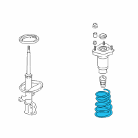 OEM 2001 Lexus ES300 Spring, Coil, Rear Diagram - 48231-33420