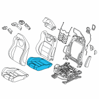 OEM 2019 Ford Mustang Seat Cushion Pad Diagram - FR3Z-63632A23-E