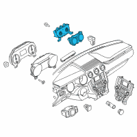 OEM 2018 Ford Mustang Gauge Cluster Diagram - JR3Z-10849-AA