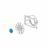 OEM 2001 Chevrolet Tahoe Fan Clutch Diagram - 15911779