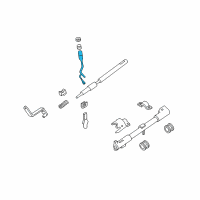 OEM Ford E-150 Gear Shift Assembly Diagram - 7C2Z-7210-AA