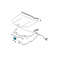 OEM Saturn Latch Assembly Diagram - 22724779