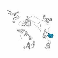 OEM Lexus Bracket, Engine Mounting, Rear(For Transverse Engine) Diagram - 12321-31090