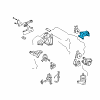 OEM Lexus Bracket, Engine Mounting, Rear(For Transverse Engine) Diagram - 12321-31100