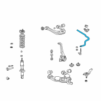 OEM 2002 Toyota Sequoia Stabilizer Bar Diagram - 48811-AF021