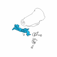 OEM 2005 Jeep Grand Cherokee INSULATOR-Transmission Support Diagram - 52089936AI