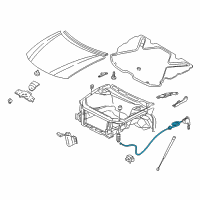 OEM 2001 Buick Century Release Cable Diagram - 10436319