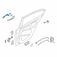 OEM 2014 Kia Cadenza Door Outside Handle Assembly Diagram - 826513R010B3U