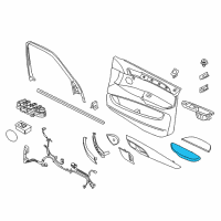 OEM 2018 BMW X5 Armrest, Right Diagram - 51-41-7-354-148