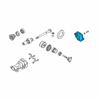 OEM Infiniti Q45 Cover-Rear Diagram - 38351-0C000