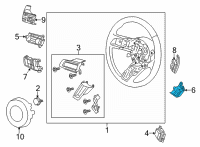 OEM 2018 Ford Mustang Cruise Switch Diagram - JR3Z-9C888-DA