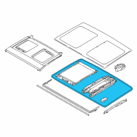 OEM 2016 BMW i3 Seal, Glass Sunroof Diagram - 54-10-7-361-004