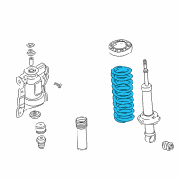 OEM 2003 Kia Optima Rear Coil Springs Diagram - 5535038600DS