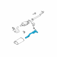 OEM 1995 Chevrolet S10 Muffler Tail Pipe Assembly Diagram - 15999669