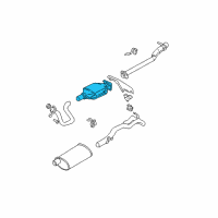 OEM 1994 Chevrolet S10 Catalytic Converter Diagram - 25143990