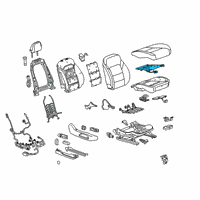 OEM 2018 Buick Enclave Seat Cushion Heater Diagram - 13508272