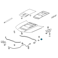 OEM 2012 Chevrolet Camaro Hood Plug Diagram - 13500935