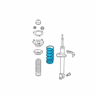 OEM 2013 Infiniti M35h Rear Suspension Spring Diagram - 55020-1MG2A