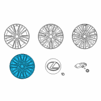 OEM 2015 Lexus LS460 Wheel, Disc Diagram - 42611-50680