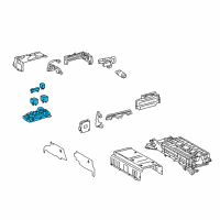 OEM 2011 Lexus CT200h Block Assembly, Hv Battery Diagram - G92Z0-47011