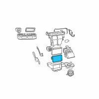 OEM 2016 Chrysler Town & Country Core-Heater Diagram - 68059166AA